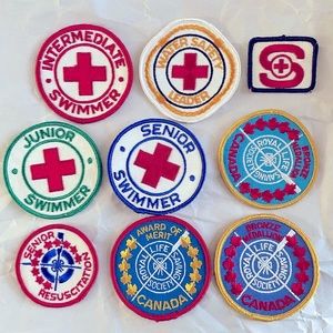 60s/70s Genuine Red Cross Patches / Badges
